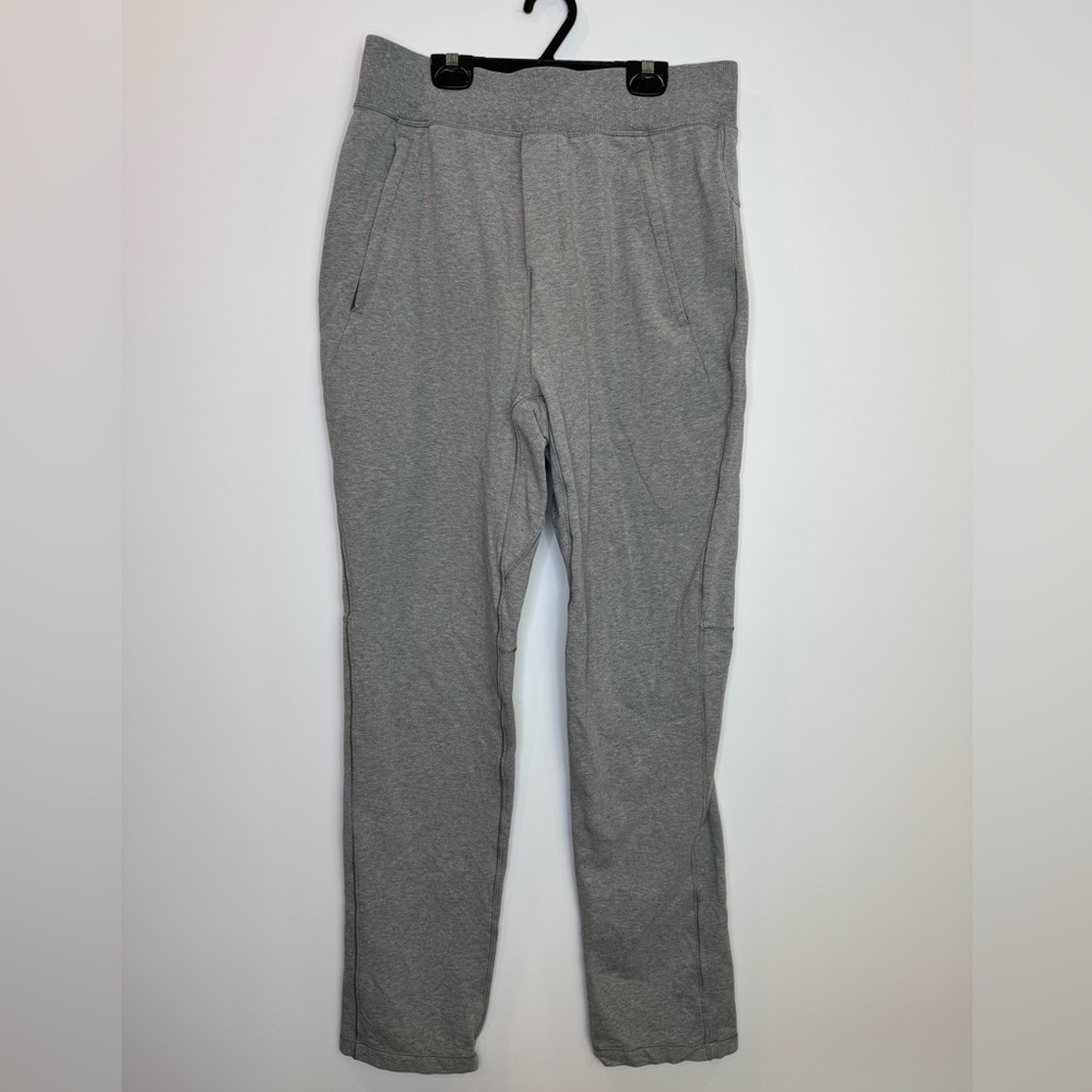Lululemon Mens Medium Cross Cut Jogger Heathered Black Casual Athleisure M5473S